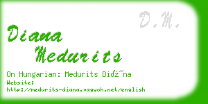 diana medurits business card